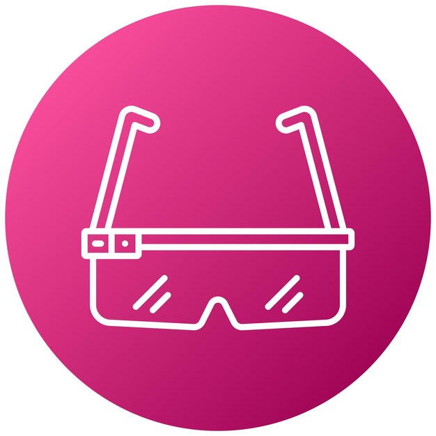 Estilo del icono de las gafas inteligentes