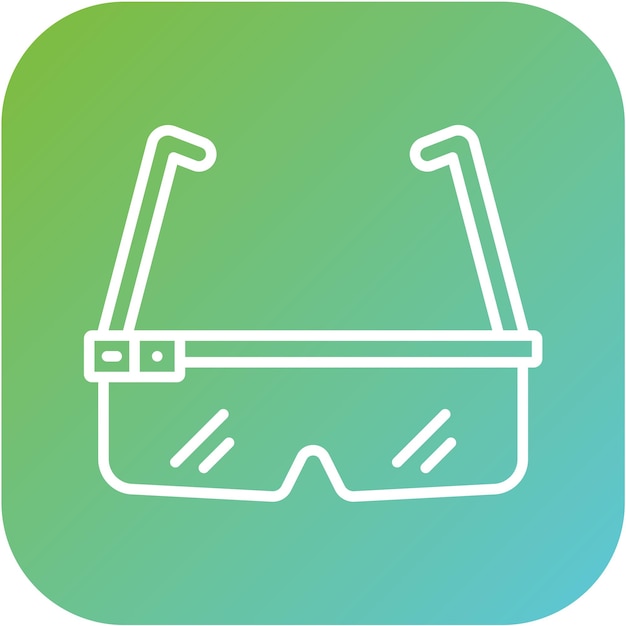 Estilo del icono de las gafas inteligentes