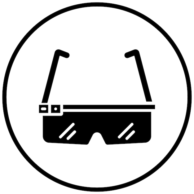 Estilo del icono de las gafas inteligentes