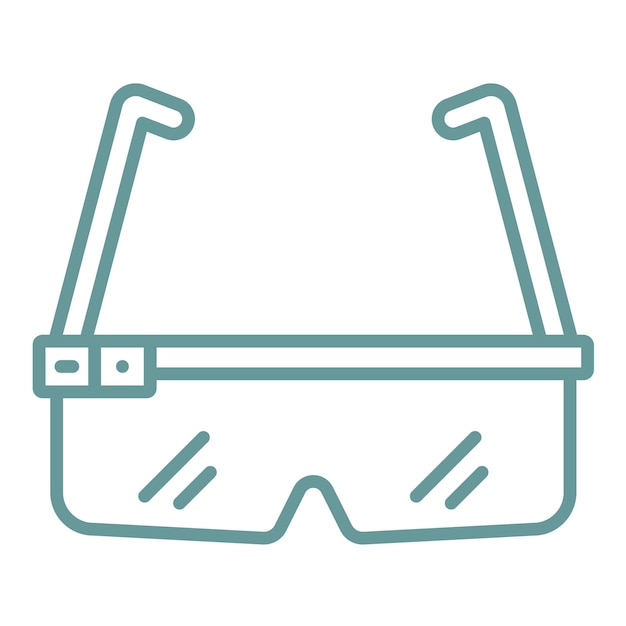 Estilo del icono de las gafas inteligentes