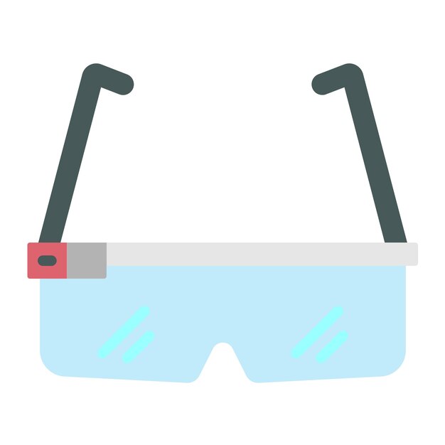 Vector estilo del icono de las gafas inteligentes