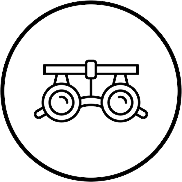 Estilo de icono de gafas médicas de diseño vectorial
