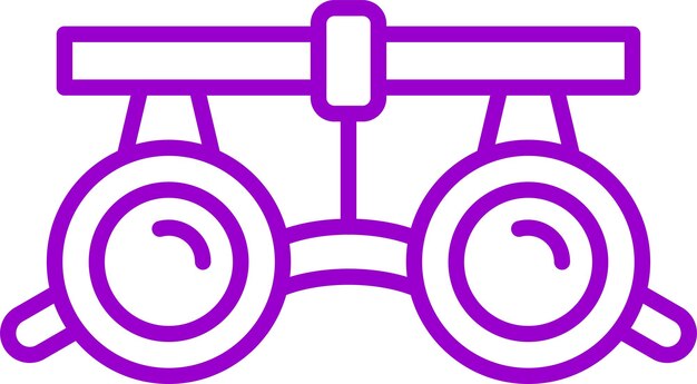 Estilo de icono de gafas médicas de diseño vectorial