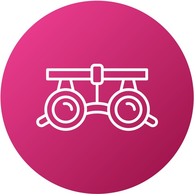 Estilo de icono de gafas médicas de diseño vectorial