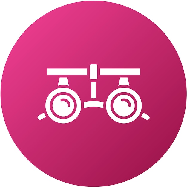Estilo de icono de gafas médicas de diseño vectorial