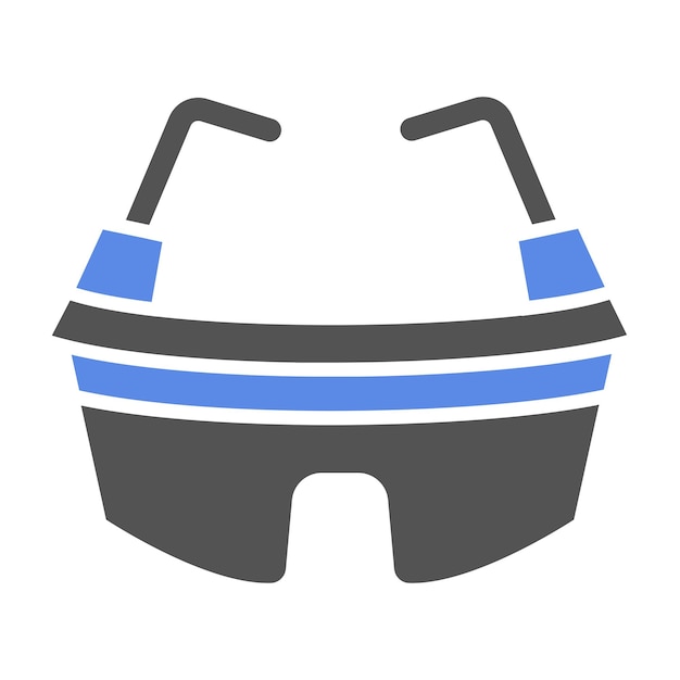 Estilo del icono de las gafas de protección de diseño vectorial