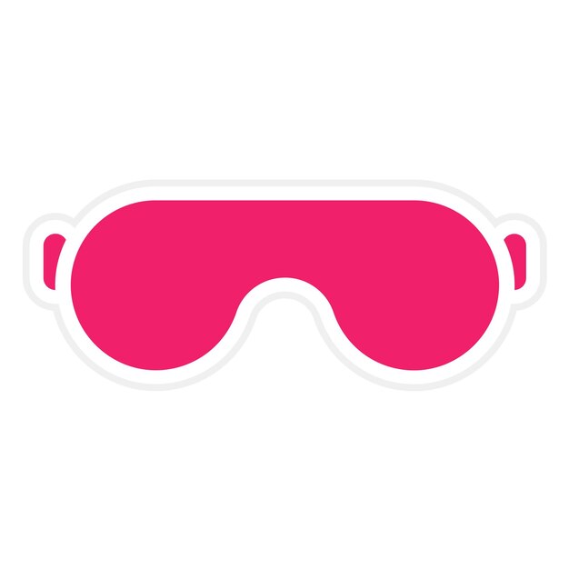 Estilo del icono de las gafas de seguridad de diseño vectorial