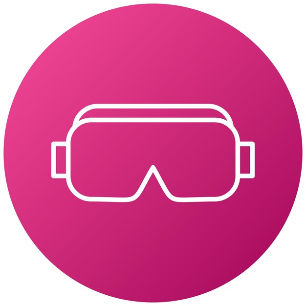 Estilo del icono de las gafas de seguridad