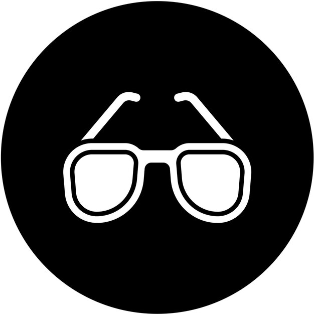 El estilo del icono de las gafas de sol