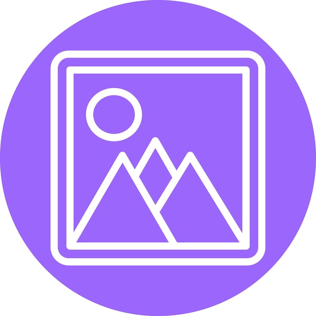 Estilo de icono de la galería de diseño vectorial