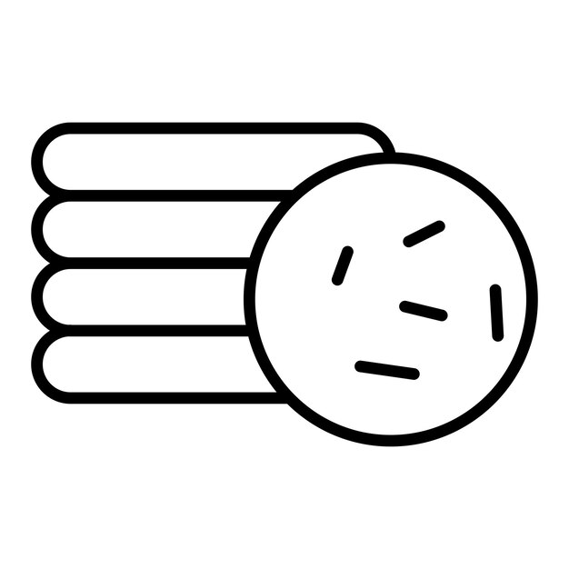 Estilo del icono de las galletas