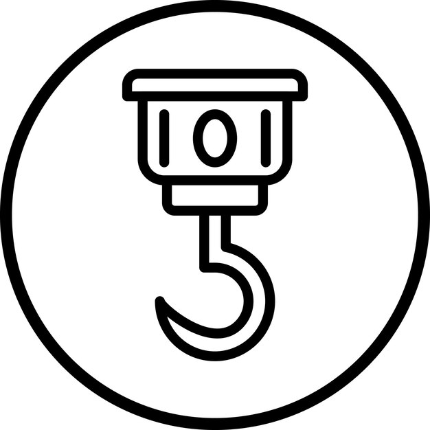 Estilo del icono del gancho pirata