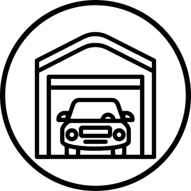 Estilo del icono del garaje