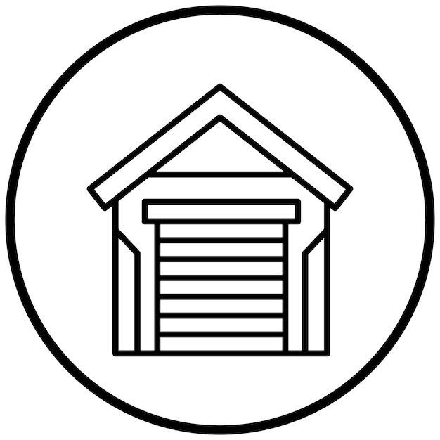 Estilo del icono del garaje