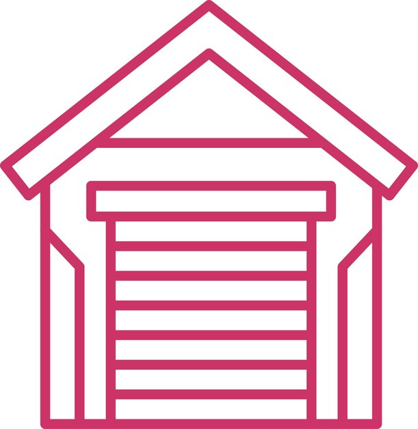 Estilo del icono del garaje