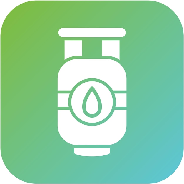 Estilo del icono de gas de diseño vectorial