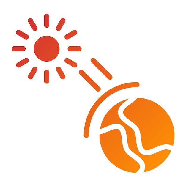 Estilo de icono de gas de efecto invernadero de diseño vectorial