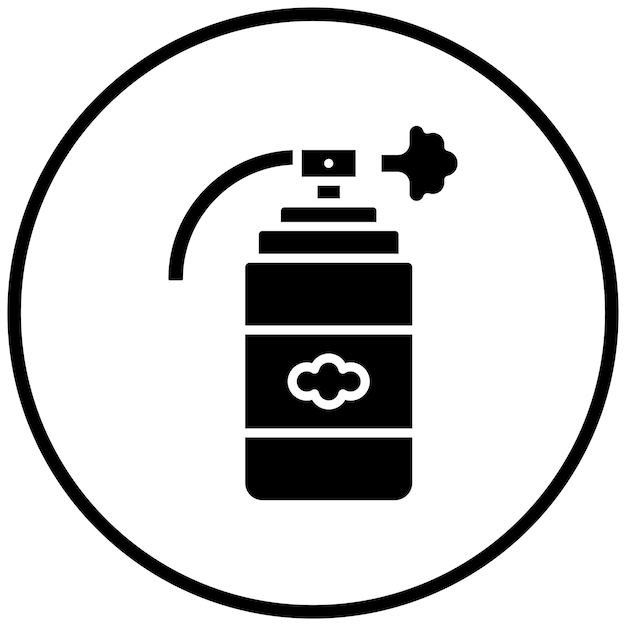 Estilo del icono del gas lacrimógeno