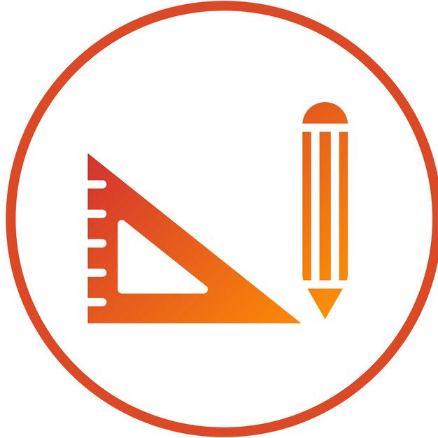 Estilo del icono de la geometría del diseño vectorial