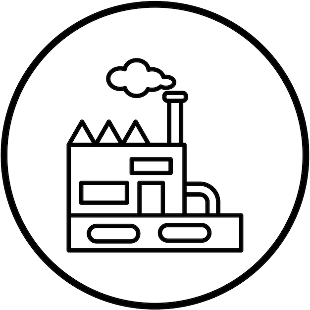 Estilo de icono geotérmico de diseño vectorial
