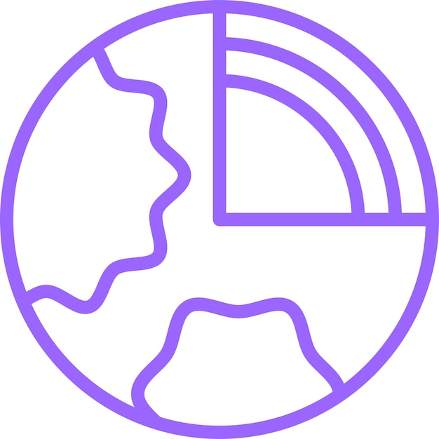 Estilo de icono geotérmico de diseño vectorial