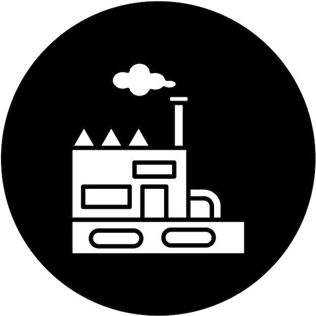 Estilo de icono geotérmico de diseño vectorial