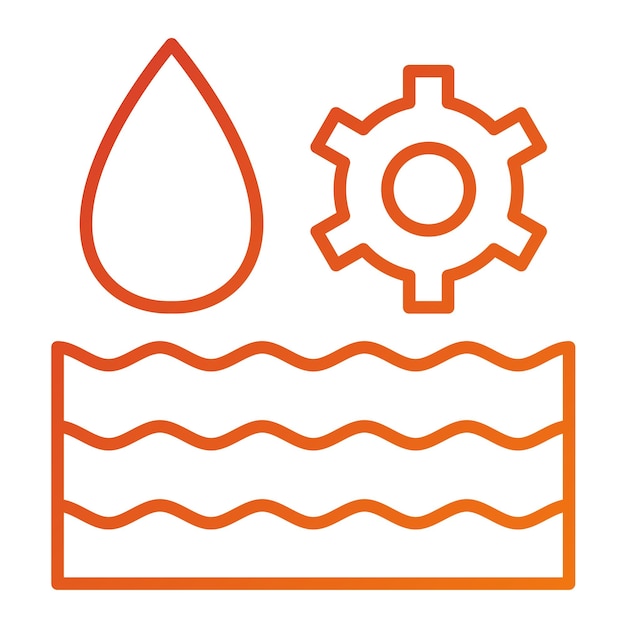 Estilo del icono de gestión del agua
