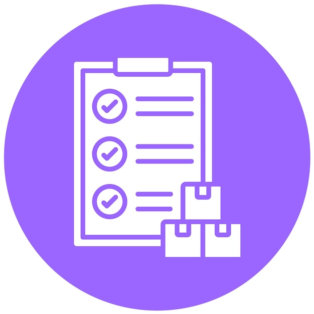 Estilo de icono de gestión de almacén de diseño vectorial
