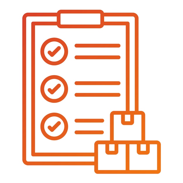 Estilo de icono de gestión de almacén de diseño vectorial