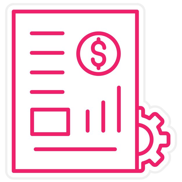 Estilo de icono de gestión de cartera de diseño vectorial