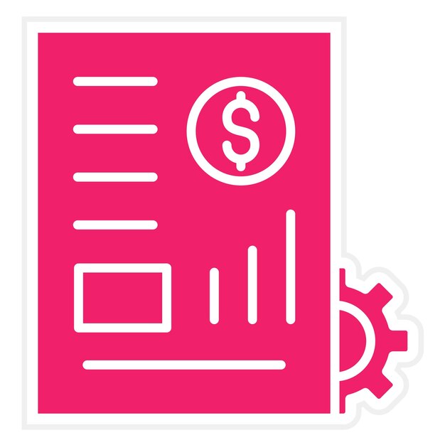 Estilo de icono de gestión de cartera de diseño vectorial