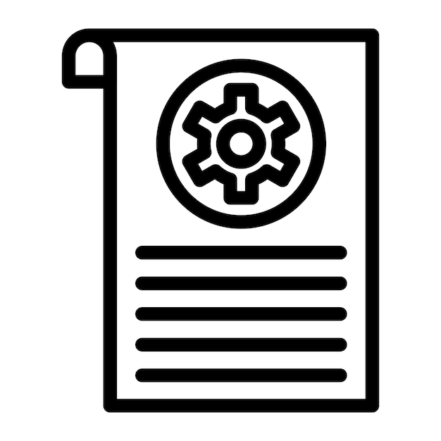 Estilo de icono de gestión de contenido de diseño vectorial