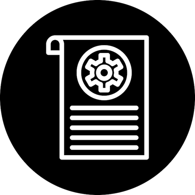 Estilo de icono de gestión de contenido de diseño vectorial