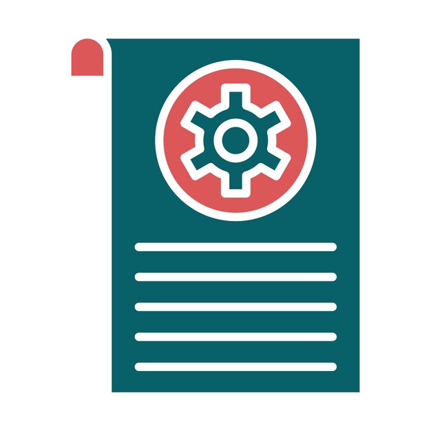 Estilo de icono de gestión de contenido de diseño vectorial