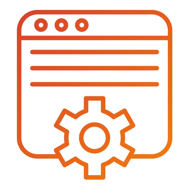 Estilo de icono de gestión de contenido de diseño vectorial