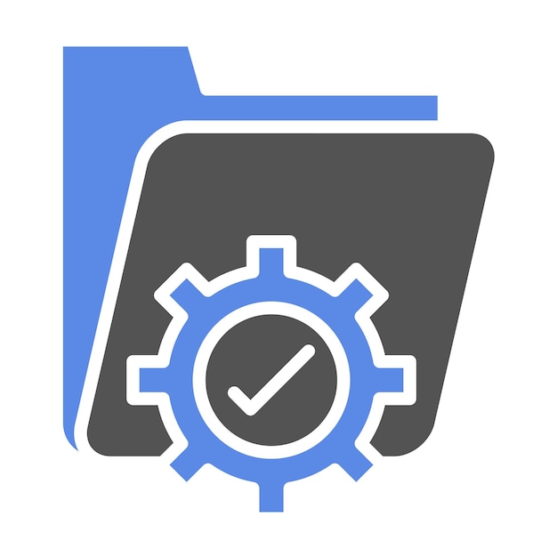 Estilo del icono de gestión de datos de diseño vectorial