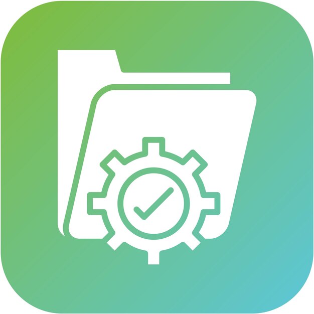 Estilo del icono de gestión de datos de diseño vectorial