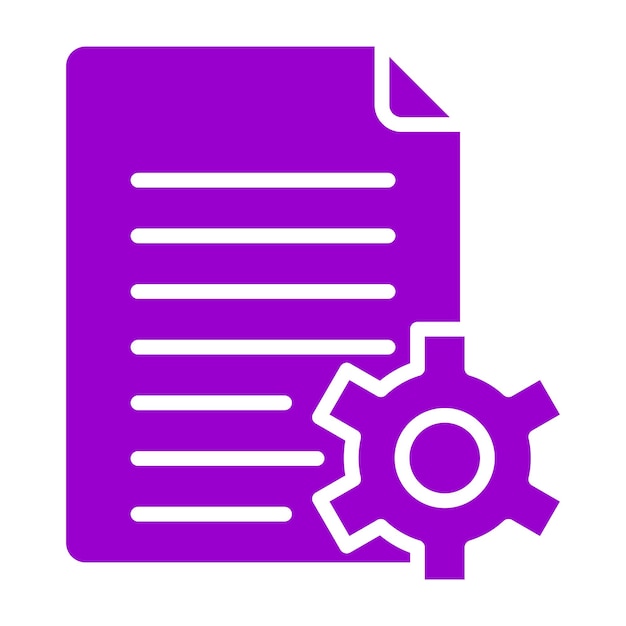 Estilo del icono de gestión de datos de diseño vectorial