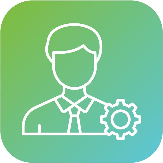 Estilo de icono de gestión de diseño vectorial