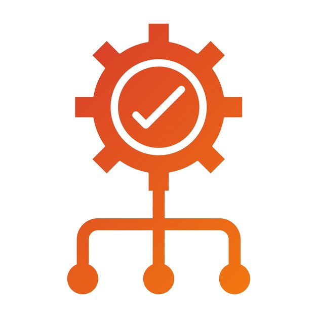 Estilo de icono de gestión de diseño vectorial