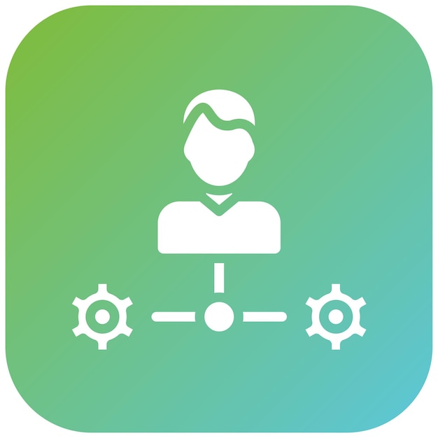 Estilo de icono de gestión de diseño vectorial
