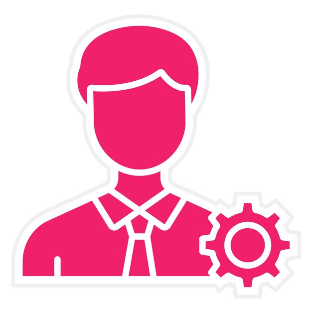Estilo de icono de gestión de diseño vectorial