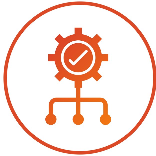 Estilo de icono de gestión de diseño vectorial