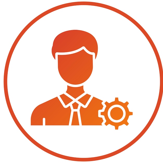 Estilo de icono de gestión de diseño vectorial