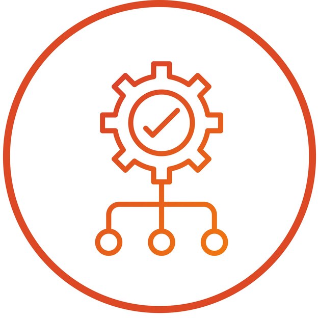 Estilo de icono de gestión de diseño vectorial