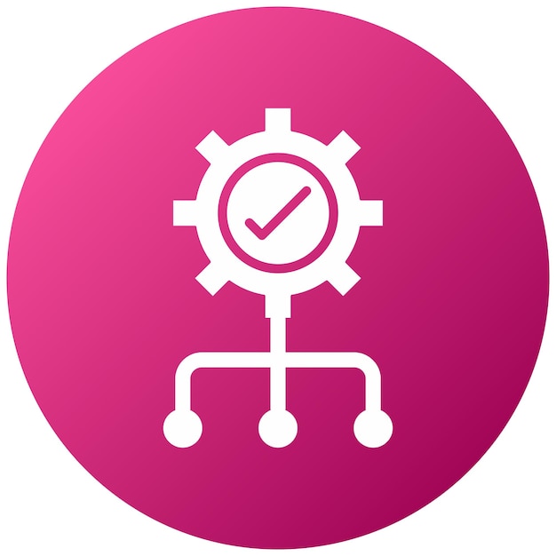 Estilo de icono de gestión de diseño vectorial