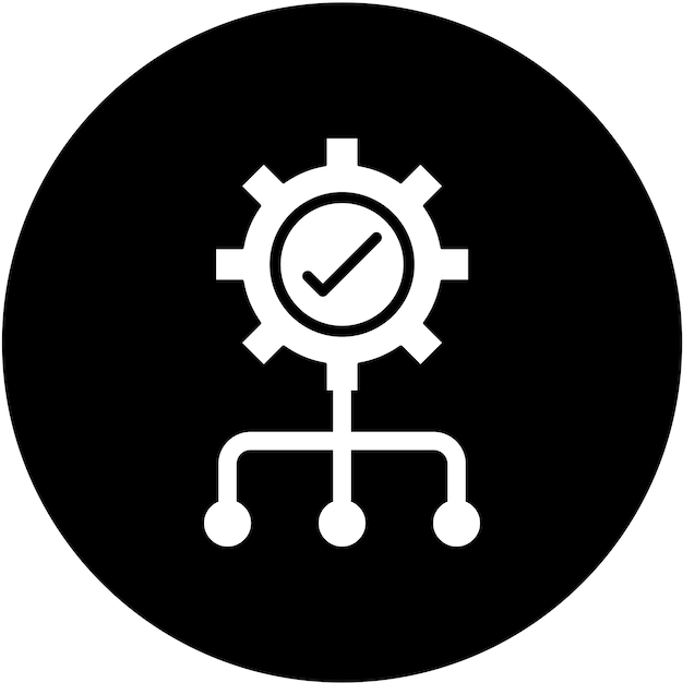Estilo de icono de gestión de diseño vectorial