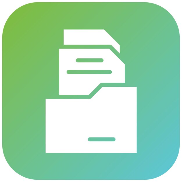 Estilo del icono de gestión de documentos de diseño vectorial