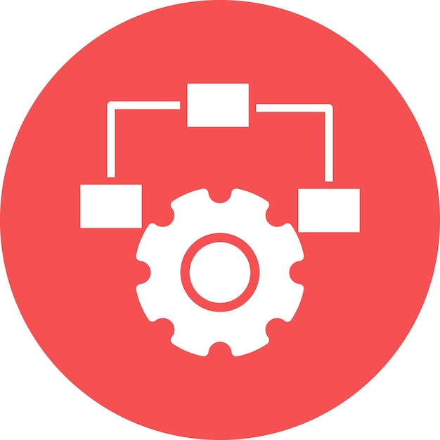 Estilo de icono de gestión de productos de diseño vectorial