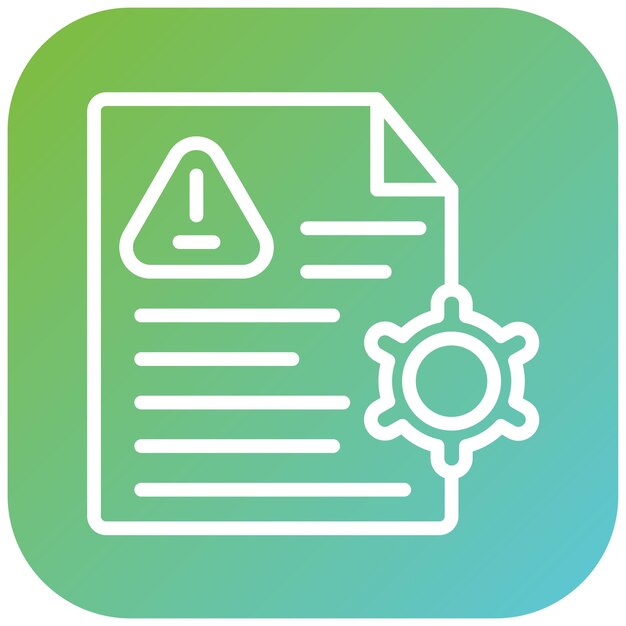 Estilo del icono de gestión de riesgos de diseño vectorial